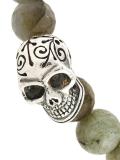 beaded skull bracelet