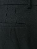 creased effect trousers