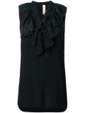 ruffle neck top