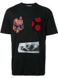 printed appliqué T-shirt 