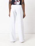 pleat detail straight trousers