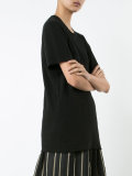 embroidered bars T-shirt 