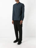 Collarless shirt