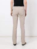 slit pocket slim-fit trousers