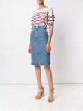 denim a-line skirt