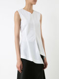 ruffled hem tank top