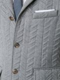 jacquard padded blazer