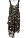 floral embellished mid-length dress