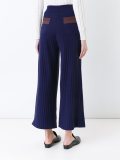 cropped knitted trousers 