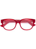 transparent glitter rectangular glasses