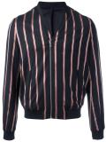striped bomber jacket 