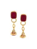 CC drop clip-on earrings