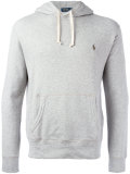 embroidered logo hoodie 