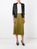 side slit midi skirt