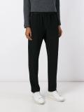 stripe appliqué trousers 