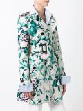 floral trench coat