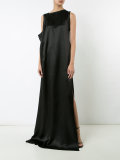 stylised sleeve evening dress 