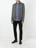 high neck zipped sweatshirt