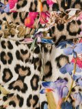 leopard floral print tracksuit