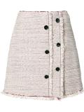 button detailing skirt