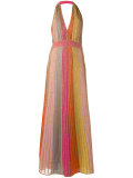 metallic stripes dress