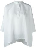 band collar shirt