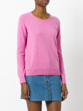 ribbed trim jumper 