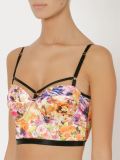 floral satin bralet