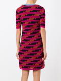 striped pattern shortsleeved dress