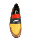 block panel loafers 