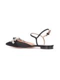 crystal embellished flat sandals