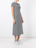 striped midi dress