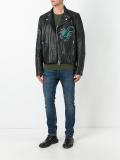 scorpion patches biker jacket