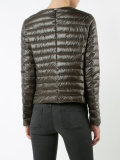 collarless padded jacket