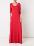v-neck long evening dress