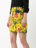 floral print mini skirt