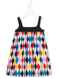 geometric print dress