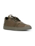 contrast lace-up sneakers