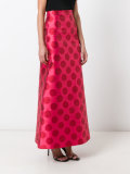 patterned maxi skirt