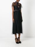 collar detail midi dress