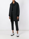loose-fit mid coat