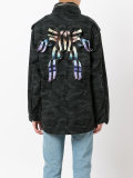 camouflage print oversized jacket