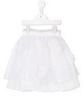 appliqué and lace skirt