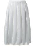 pleated midi skirt