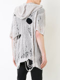 distressed knit T-shirt 