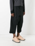 Wide leg cropped trousers