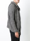 hooded boxy cardigan 