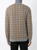 houndstooth patterned sweater