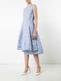 embroidered flared dress