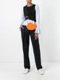 curved flat crossbody bag